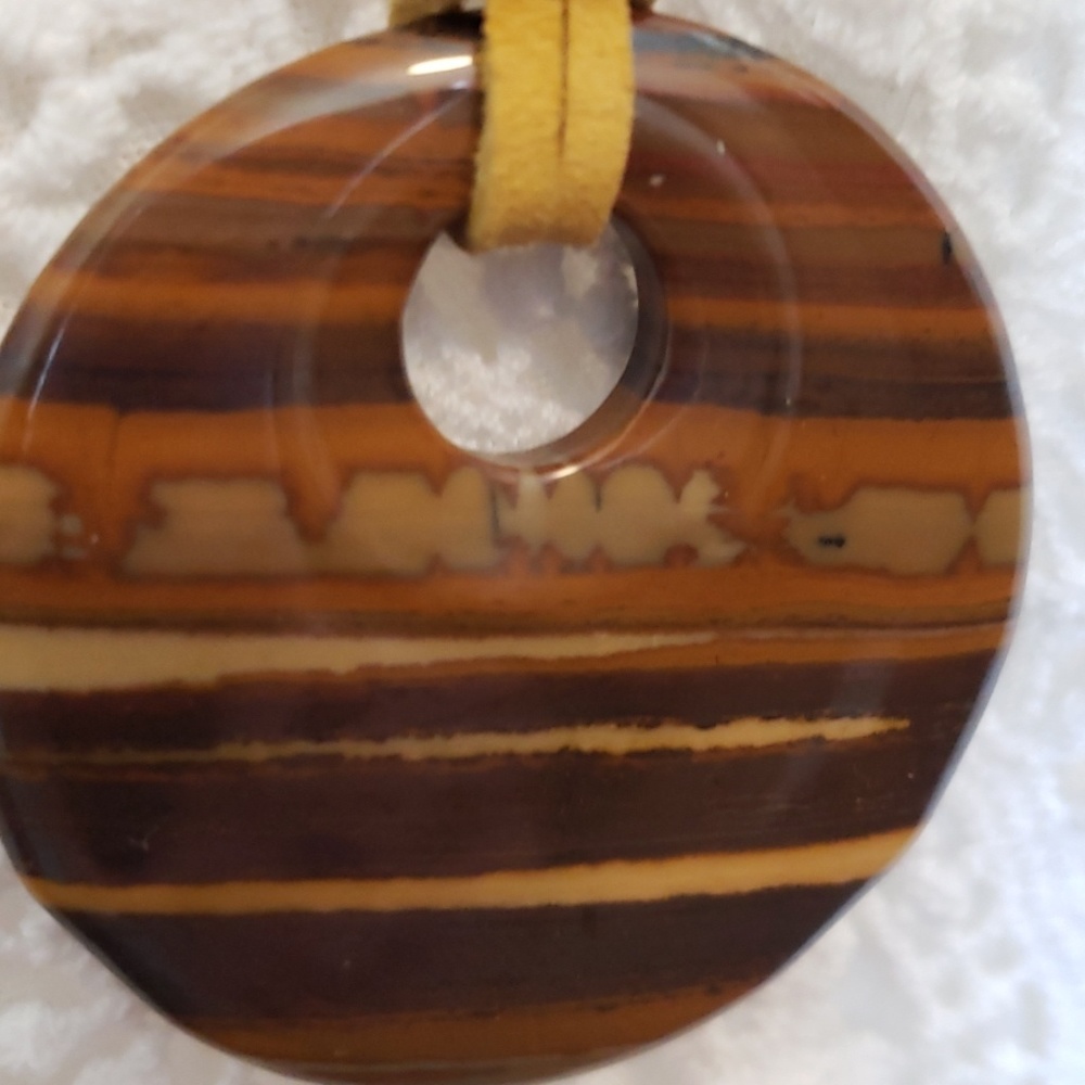 All natural stone pendant